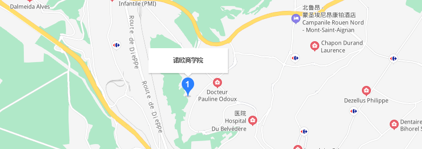 法國諾歐商學院學校地圖 法國諾歐商學院學校地圖