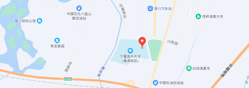 寧夏醫科大學學校地圖 寧夏醫科大學學校地圖