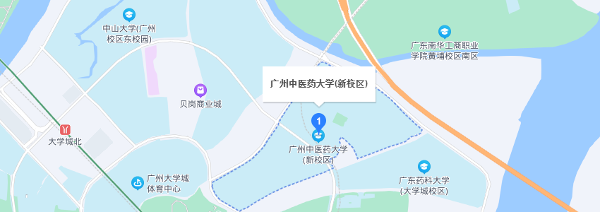 廣州中醫(yī)藥大學(xué)學(xué)校地圖