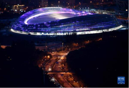 國家速滑館夜景 國家速滑館夜景
