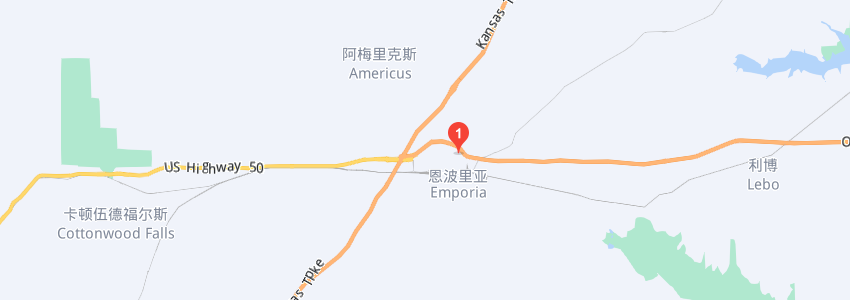 美國恩波利亞州立大學學校地圖 美國恩波利亞州立大學學校地圖