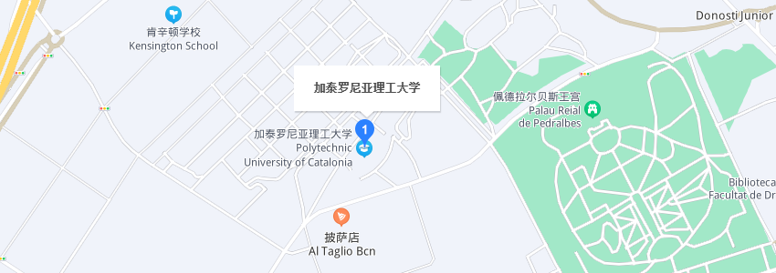 西班牙加泰羅尼亞理工大學學校地圖 西班牙加泰羅尼亞理工大學學校地圖