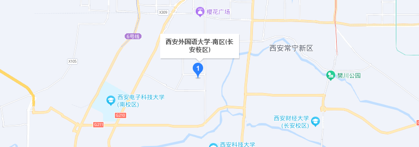 西安外國語大學(xué)學(xué)校地圖