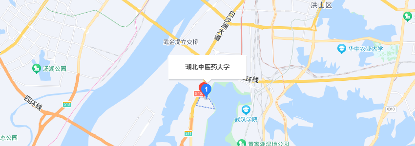 湖北中醫藥大學學校地圖 湖北中醫藥大學學校地圖
