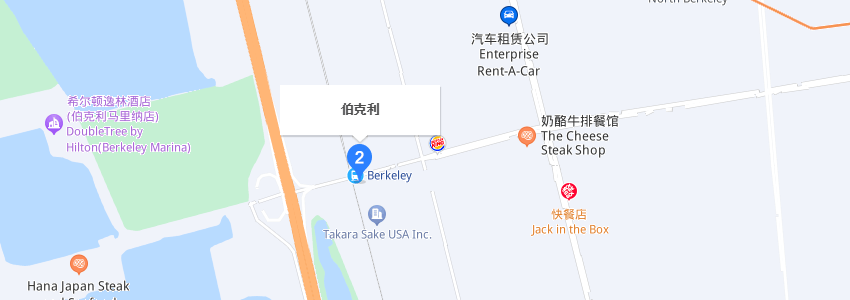 美國伯克利學院學校地圖 美國伯克利學院學校地圖